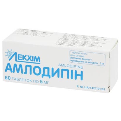 Світлина Амлодипін таблетки 5 мг №60